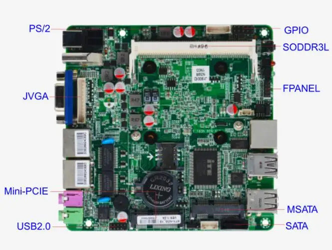 J1900 N2805 NANO Motherboard SBC IPC Mainboard industrial with Celeron Quad Core DC-12V Optional 2xGbE LAN  VGA 1-COM