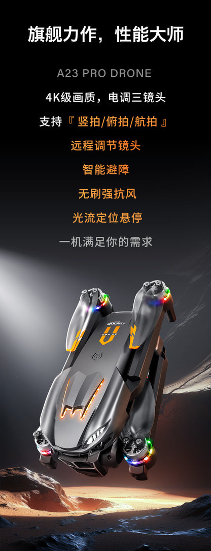 Cross-Border A23 PRO Drone HD Aerial Photography Quadcopter Brushless Obstacle Avoidance Remote Control Aircraft Export Toy