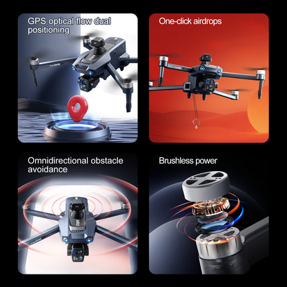 Cross-Border S819Remote Control Screened Drone with Relay Digital Image Transmission and Airdrop Capability2.7K High-Definition Aerial Drone