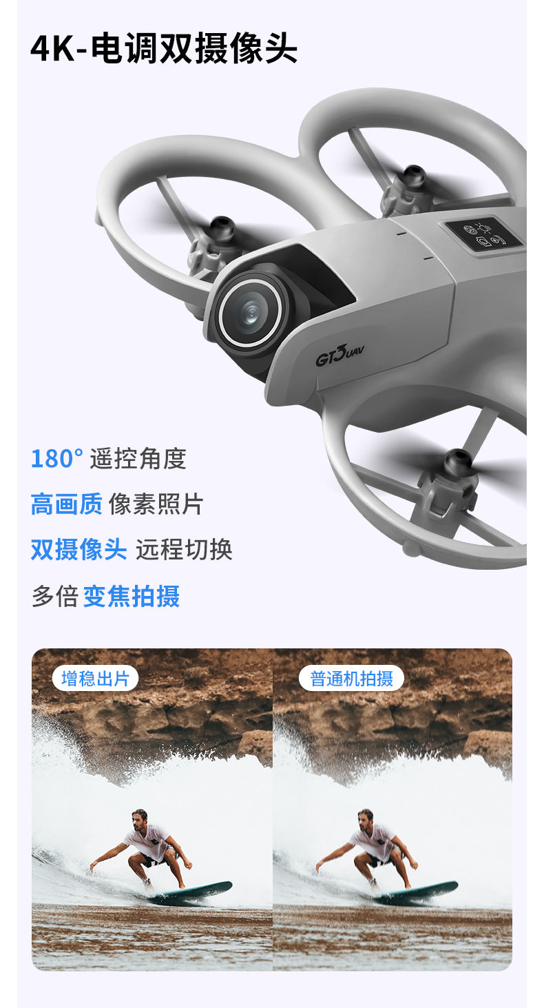 Cross-Border GT3Drone Export Aerial Photography HD Remote Control Aircraft Dual Camera Altitude Hold Aerial Photography Drone RC Model