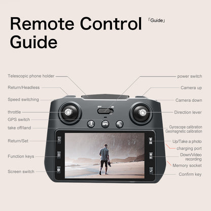 Cross-Border XT808Drone remote control with screen brushless motor HD aerial photography GPS Intelligent Positioning Remote Control Drone