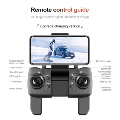 Cross-Border S136Uav GPS Positioning Brushless Motor HD Dual Camera Aerial Photography Obstacle Avoidance Remote Control Aircraft Drone