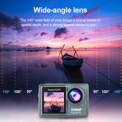 Cross-border new high-definition sports camera waterproof wifi Remote Control Outdoor Aerial Photography Camera Helmet Riding Camera