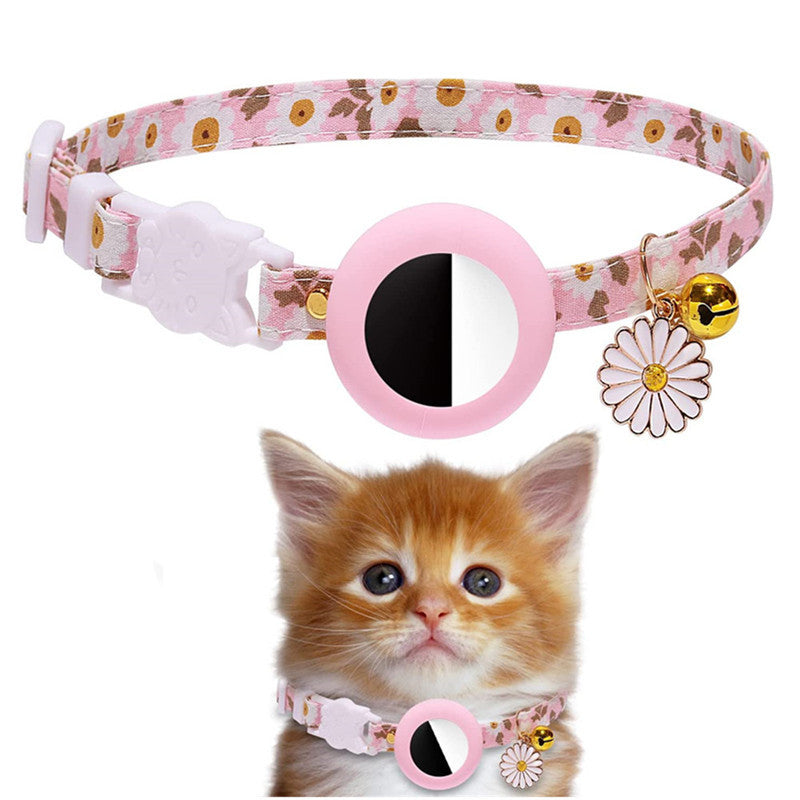 Pet Cat Locator Collar Compatible iOS Waterproof Apple Find My Tracker Android Dual System