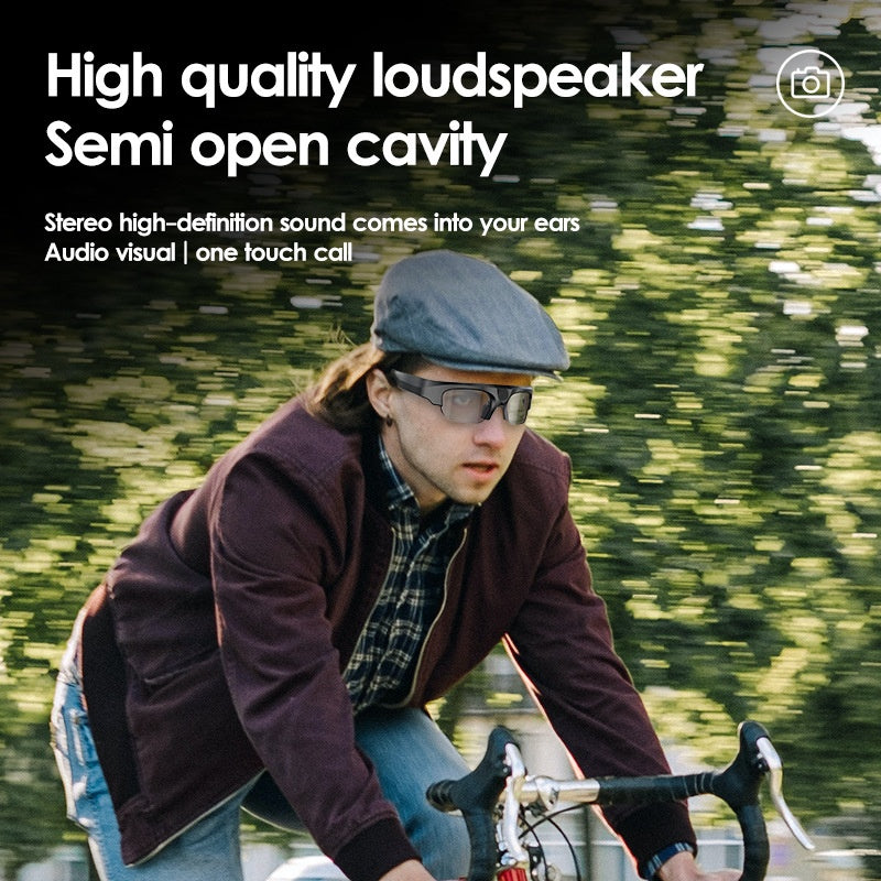 Anti-Blue Light Wireless DV Sports Call Music Listening Cycling Shooting Bluetooth Earphones Audio Smart Glasses