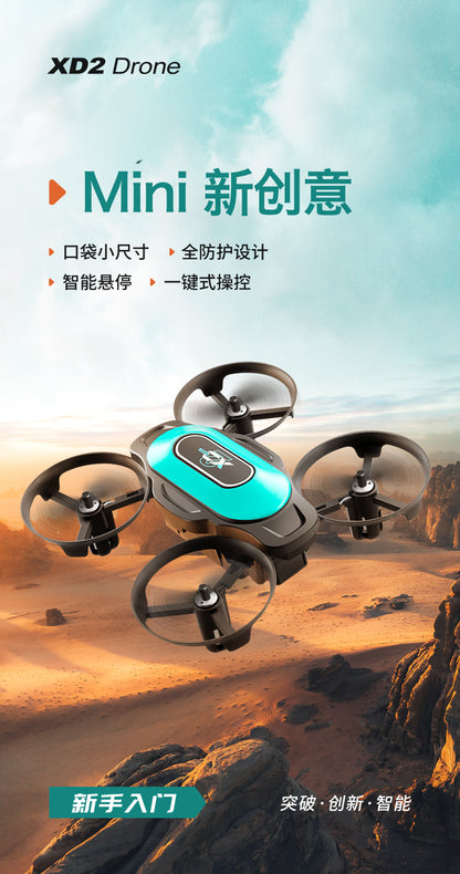 Cross-Border XD2Mini Drone, Shockproof and Impact Resistant2.4G Four-Axis Aircraft360°Rotating and Rolling Remote Control Toy