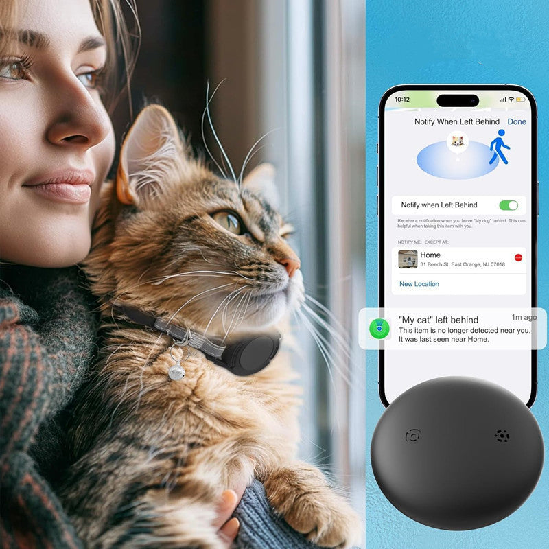 Pet Cat Tracking Collar Only iOS Compatible Apple Find My Locator Footprint Reflective Collar