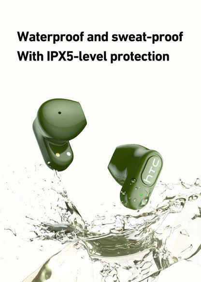 HTC NE51 Wireless Earbuds Bluetooth 6.0 Earphones Waterproof Wireless Earphones, Sports, Study and Audio Calls | Built in Microphone In Ear Earbuds, Gaming Bluetooth Headphones