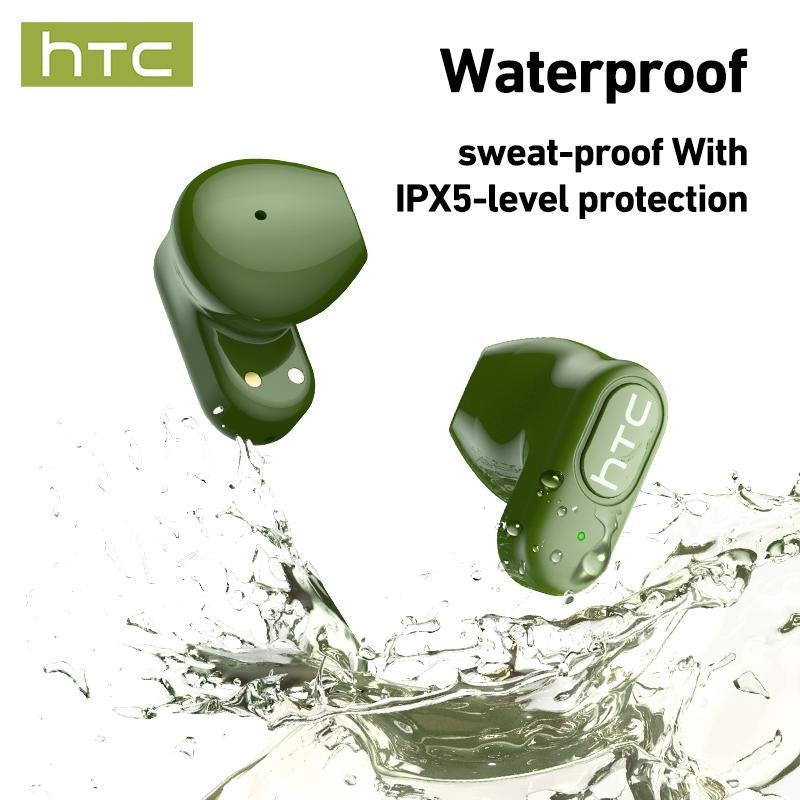 HTC NE51 Wireless Earbuds Bluetooth 6.0 Earphones Waterproof Wireless Earphones, Sports, Study and Audio Calls | Built in Microphone In Ear Earbuds, Gaming Bluetooth Headphones