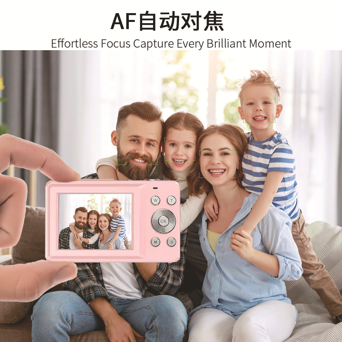 Cross-Border4K Hd4800W Digital Camera Student Party Girl Gift Portable Dual Screen Camera Children's Camera