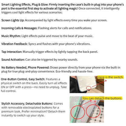 Vibrant LED Bowknot Phone Case, Compatible with iPhone 11/12/13/14/15/16/17 Pro/Pro Max/Plus, Stylish Protective Cover, Unique Design for Daily Use, Protective Casing