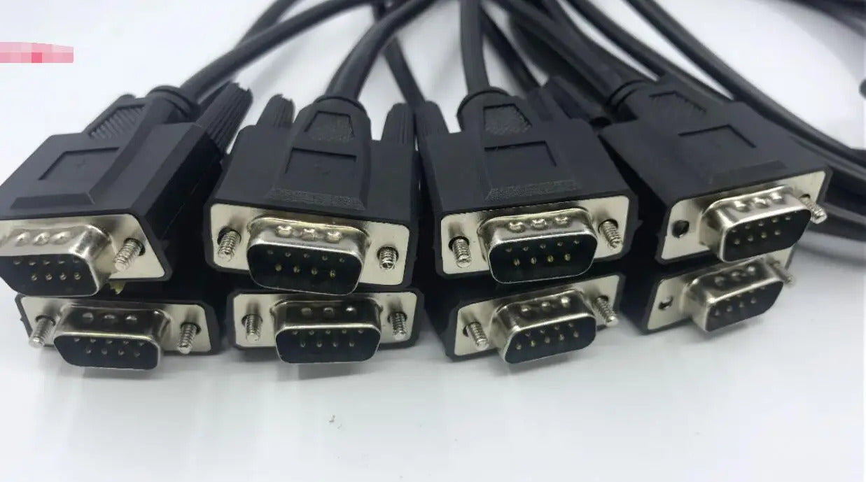 CP-168U Nice Used Serial RS232 PCI Multi-Port Serial Card 62Pin to 8 x 9Pin Adapter Data