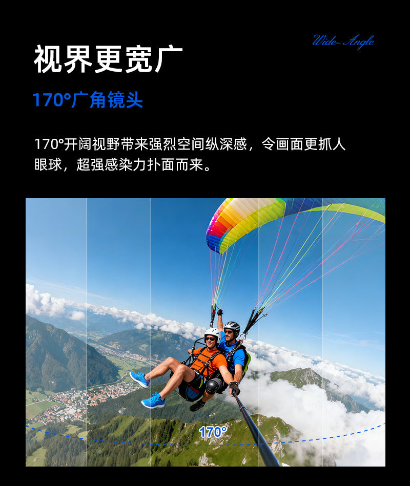 Cross-Border5k Sports Camera Anti-Shake Waterproof HD Wireless Shooting Outdoor Sports Recorder Cycling Camera