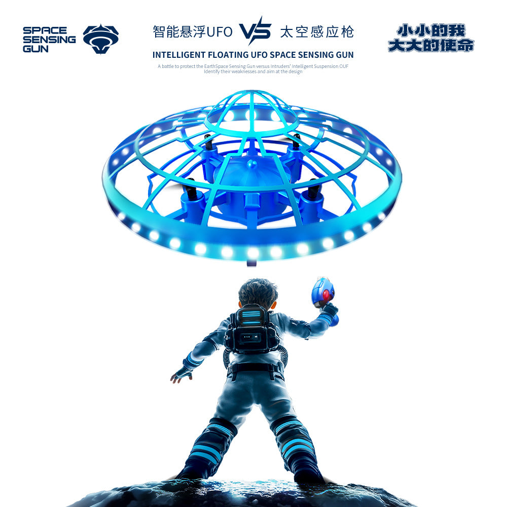 Cross-Border XS4Colorful Induction Quadcopter Children's Toy UFO Mini Drone Levitation Rotating UFO