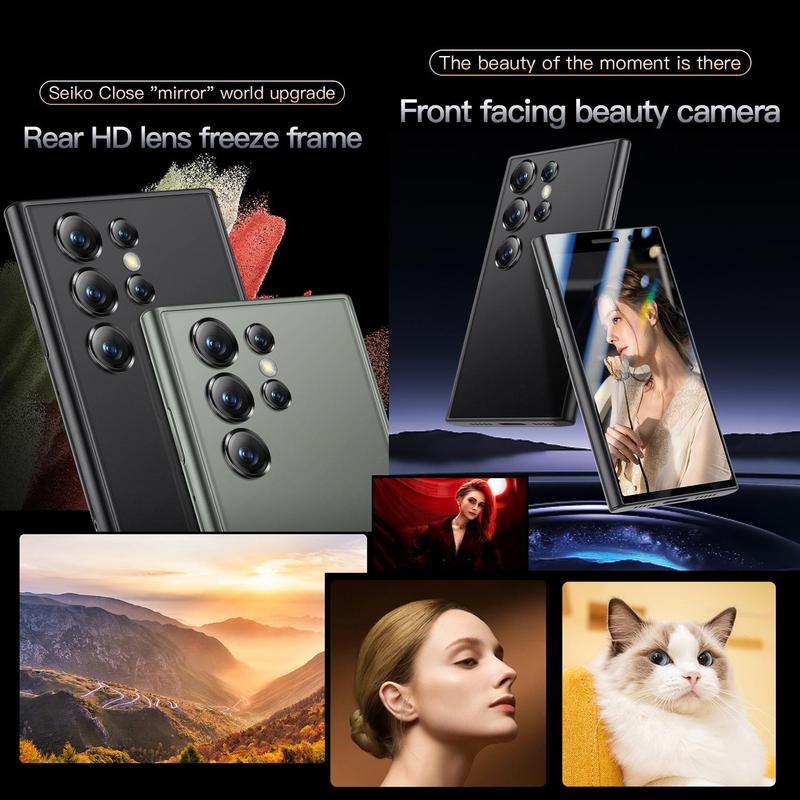 3 Inch Ultra-thin Smart Phone, Android 9.0 2GB RAM 16GB ROM Unlocked Smartphone with 5MP Camera, GPS Bluetooth-compatible 4 Core Smart Cellphone with Phone Case, Cell Phone Gifts for Mom, Android Phone