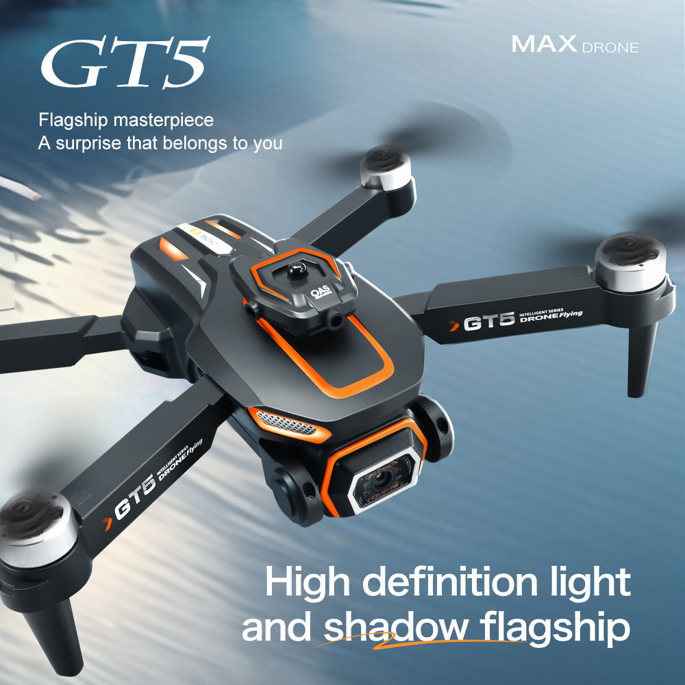 Cross-Border GT5Drone HD Aerial Photography Electric Lens Quadcopter Obstacle Avoidance Brushless Remote Control Aircraft Drone