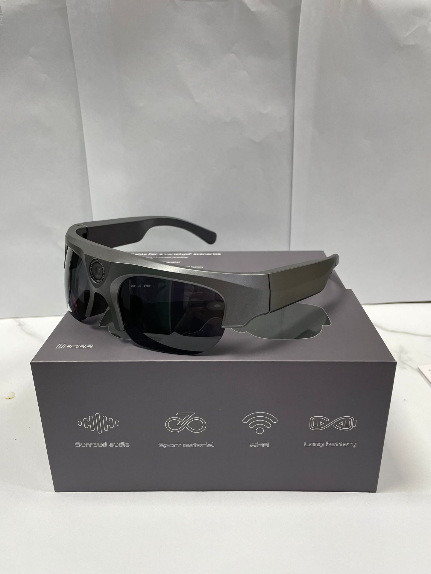 Anti-Blue Light Wireless DV Sports Call Music Listening Cycling Shooting Bluetooth Earphones Audio Smart Glasses