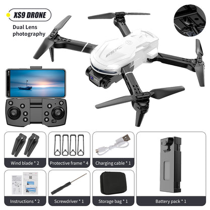 XS9Cross-border Drone4K Dual Camera HD Aerial Photography Foldable Drone with Altitude Hold V88Remote Control Airplane Toy