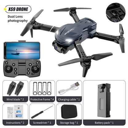 XS9Cross-border Drone4K Dual Camera HD Aerial Photography Foldable Drone with Altitude Hold V88Remote Control Airplane Toy