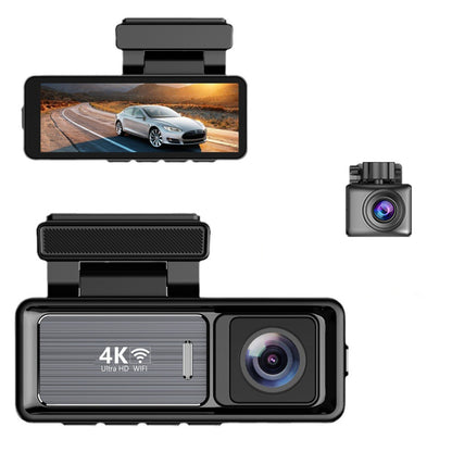 Driving Recorder4K Ultra HD Night Vision2025New wireless car-mounted dual-camera front and rear360Panoramic View