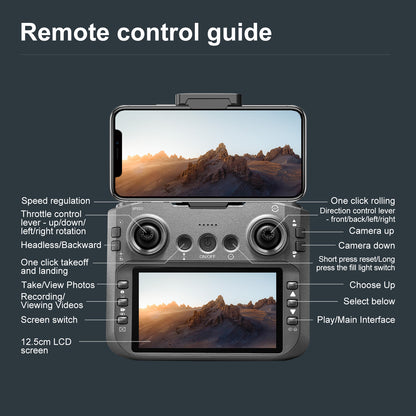 Cross-Border E88 GT Drone with Large Screen ESC Dual Camera HD Aerial Photography Optical Flow Long Battery Life Remote Control Aircraft Toy