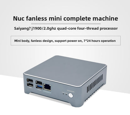 Industrial Control N39 Mini-Host Dual Gigabit Network Port Industrial Control Machine Small Host Quad-Core J1900 Thin Client