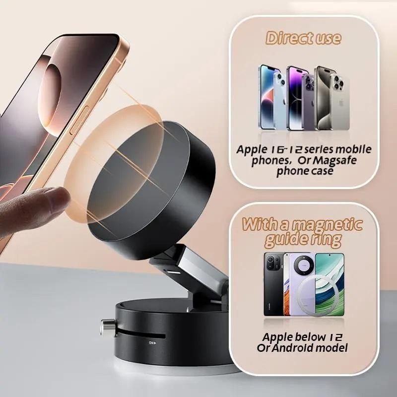 360° Rotatable Car Phone Holder, Magnetic Car Phone Holders, Suction Cup Car Phone Stand, Universal Car Interior Accessories, Boyfriend Gift, Phone Holder for Car