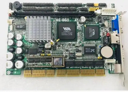 HE-860 100% OK Original Embedded IPC Board Industrial motherboard Half-Size CPU Card PCISA Bus Mainboard with CPU RAM