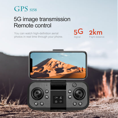 Cross-Border S158Uav GPS Positioning Brushless Motor HD Dual Camera Aerial Photography Obstacle Avoidance Remote Control Aircraft Drone