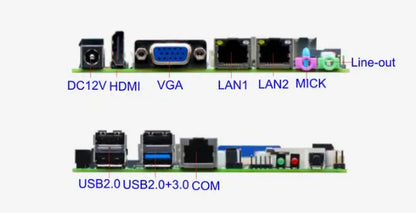 J1900 N2805 NANO Motherboard SBC IPC Mainboard industrial with Celeron Quad Core DC-12V Optional 2xGbE LAN  VGA 1-COM