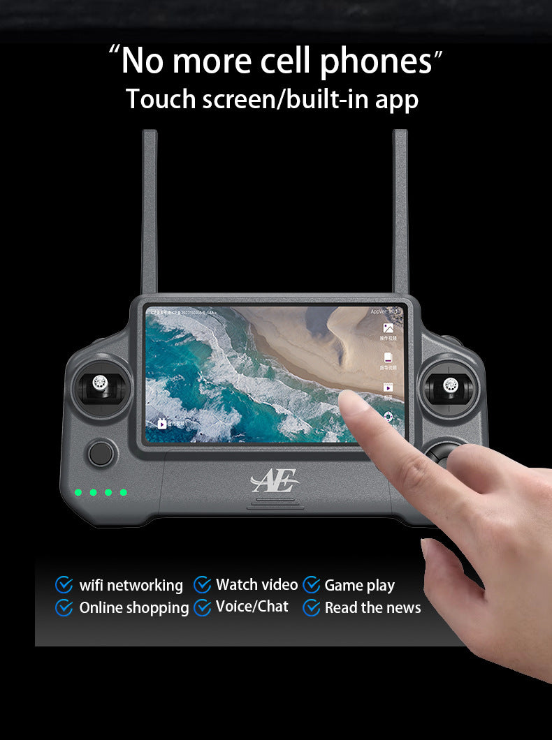 Cross-Border AE30Screen-controlled Three-axis Gimbal Drone HD Aerial Photography Digital Image Transmission GPS Positioning Flight Device Drone