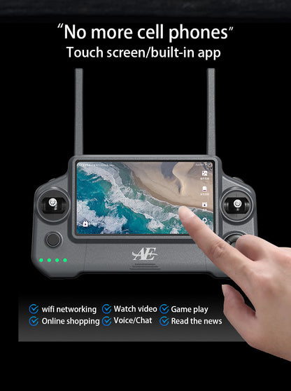 Cross-Border AE30Screen-controlled Three-axis Gimbal Drone HD Aerial Photography Digital Image Transmission GPS Positioning Flight Device Drone