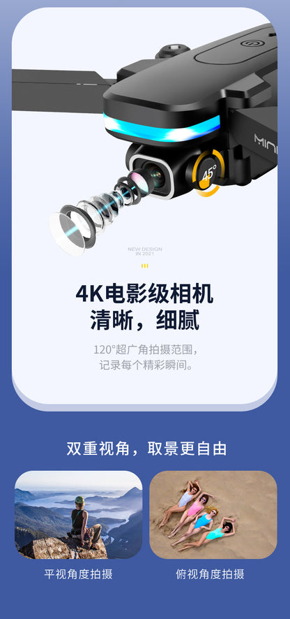 Cross-Border KY910Mini Folding Drone4K High-definition dual-camera aerial photography quadcopter with altitude hold remote control aircraft