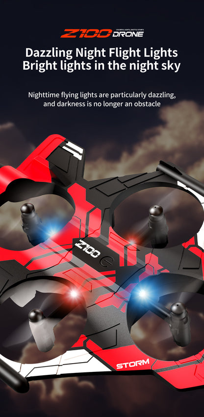 Cross-Border Z100Fighter Four-Channel Suspension Four-Axis Drone Altitude Hold Roll Stunt Gyro Light Aircraft Low Price
