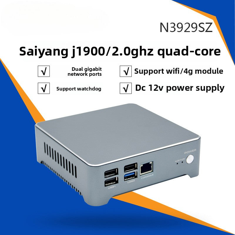 Industrial Control N39 Mini-Host Dual Gigabit Network Port Industrial Control Machine Small Host Quad-Core J1900 Thin Client