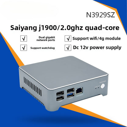 Industrial Control N39 Mini-Host Dual Gigabit Network Port Industrial Control Machine Small Host Quad-Core J1900 Thin Client