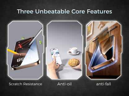 New MAGIC JOHN Premium Upgraded Privacy Screen Protector Dustproof Bubble-Free Ultra-Clear for iPhone & Samsung