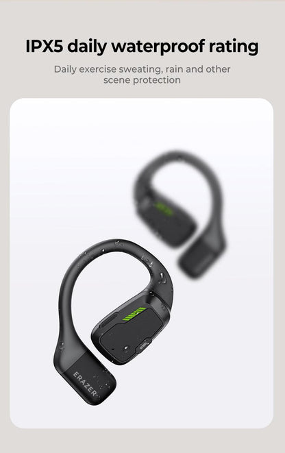 ERAZER XP6 Wireless Earbuds, Bluetooth 5.4 HIFI Sound Quality Bluetooth Headphones, Sports Gaming with Low Latency Earbuds, Touch Control IPX5 Waterproof With microphone Earphones Headsets