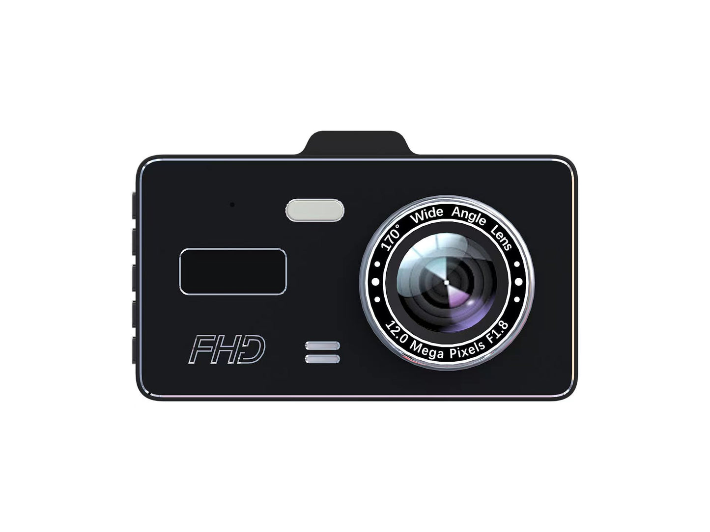 Hd4Inch2.5D Touch Control Front and Rear Dual Recording Car Camera DVR24Hourly Parking Monitoring1080P Driving Recorder