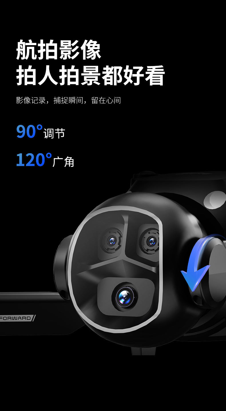 Cross-border Drone E4Foldable HD Aerial Photography Quadcopter VR Glasses Image Transmission Remote Control Airplane drone