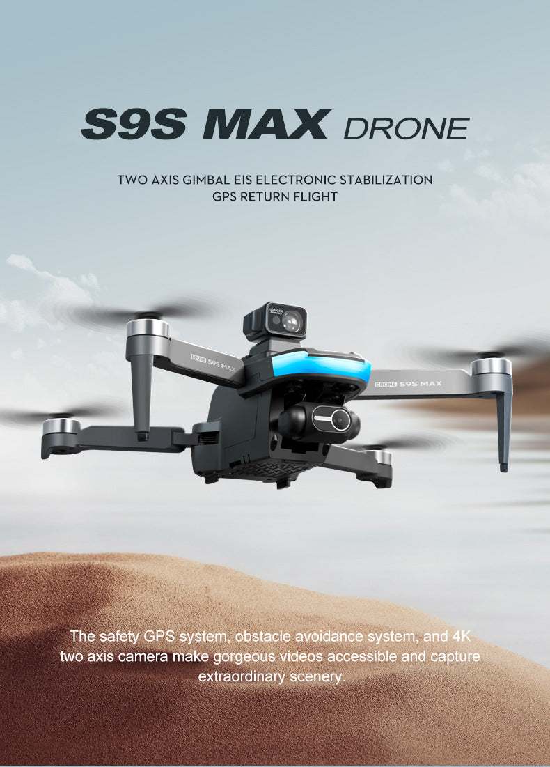 Cross-Border S9S Drone Brushless GPS Satellite Positioning4K High-definition Aerial Photography Two-axis Electric Servo Quadcopter