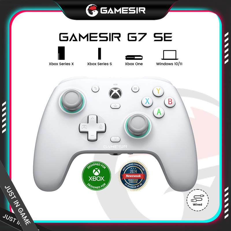 GameSir G7 SE Wired Controller for Xbox Series X|S, Xbox One & Windows 10/11, Plug and Play Gaming Gamepad with Hall Effect Joysticks/Hall Trigger, 3.5mm Audio Jack