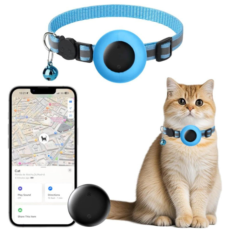 Pet Cat Locator Collar Suitable for iOS Waterproof Apple Find My Tracker Collar