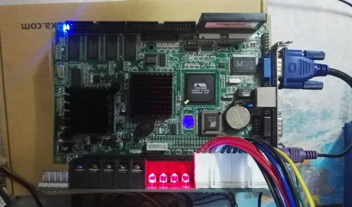 FB2504 100% OK Original IPC Board ISA Slot Industrial Mmotherboard Half-Size CPU Card PICMG1.0 Mainboard with CPU RAM