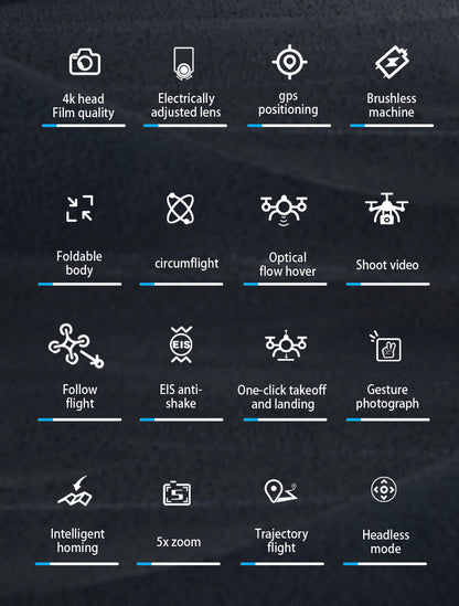 Cross-Border AE3Drone remote control with screen brushless GPS Three-axis gimbal Obstacle Avoidance Drone Remote Control Aircraft