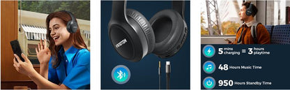 VANOTOM Wireless Headphone,  Foldable Bluetooth Headphones Over Ear, Wireless Headset for Gaming, Phones, Computers, Electronics Audio Headphone Halloween Christmas Gift Earbud