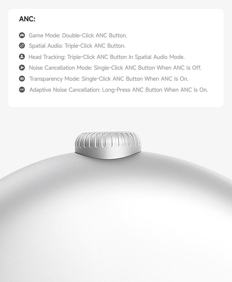 Picun F8 Pro Wireless Headphones - 52dB Noise Cancellation, 5 Smart ENC Mics, Detachable Fabric Ear Cushions, 140 Hour Long Battery Life,  Premium Audio Seamless Dual Device Connection for All-Day Use and Boosted Productivity Bluetooth