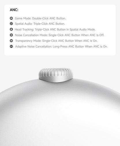 Picun F8 Pro Wireless Headphones - 52dB Noise Cancellation, 5 Smart ENC Mics, Detachable Fabric Ear Cushions, 140 Hour Long Battery Life,  Premium Audio Seamless Dual Device Connection for All-Day Use and Boosted Productivity Bluetooth