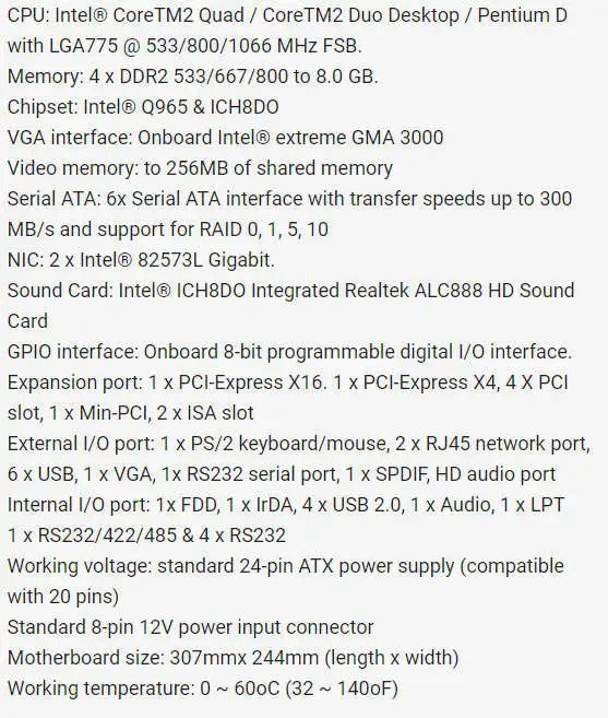 P4BWA 100% OK Original IPC Mainboard Q965 Chipset ATX Industrial Motherboard 4*PCI 2*ISA 5 x RS232 & 1 x RS422/485 With CPU RAM