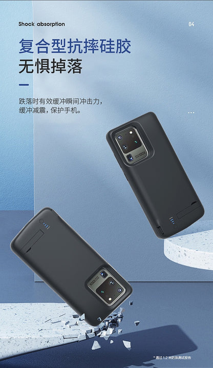 Applicable to Samsung S23/S24/S25ultra Back Clip Battery Power Bank plus Fully Soft Silicone Wireless Charger